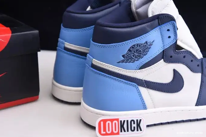 1 Retro OG Obsidian Jordan 555088-140 Air High 0503